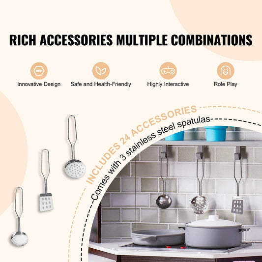 Premium Kids Kitchen Toy Set Ice Maker Included For Kids - ToylandEU