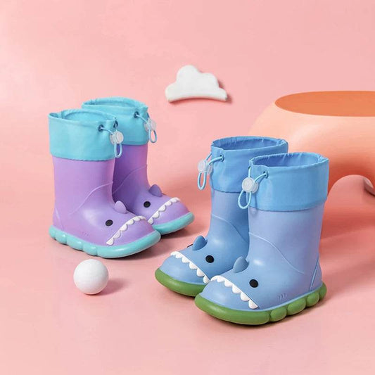 Premium Kids Shark Rain Boots With Elastic Band Unisex - ToylandEU