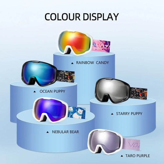 Premium Kids Ski Goggles Anti Fog Double Layer UV400 Snow - ToylandEU