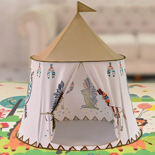 Premium Kids Teepee Tent Princess Castle Playhouse For Kids - ToylandEU