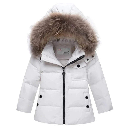 Premium Kids Winter Snowsuit Set With Fur Collar Girls 1-5 - ToylandEU
