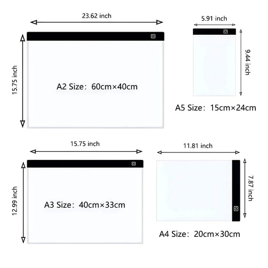Premium LED Drawing Pad Dimmable A4 Toyland EU - ToylandEU™