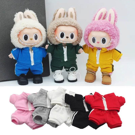 Premium Labubu Doll Clothes 10cm Cotton Cute Cartoon Set - ToylandEU