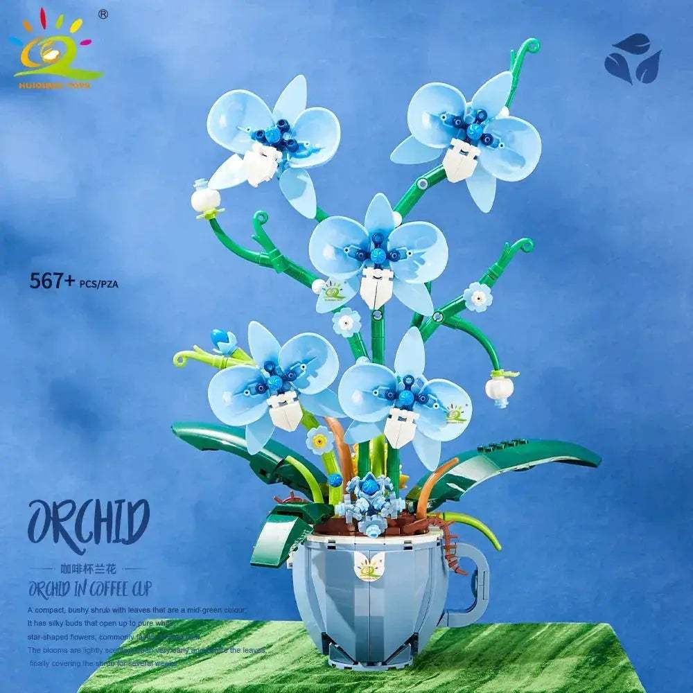 Premium Lego Compatible Blocks 3D Orchid Toyland EU - ToylandEU™