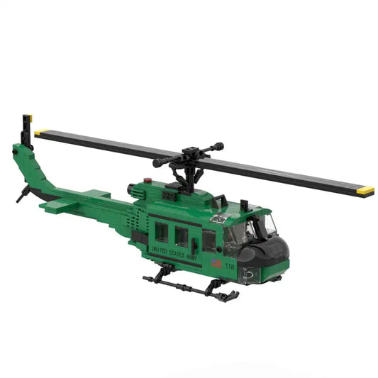 Premium Lego Compatible Building Blocks Set UH1D Huey Helicopter For Military Enthusiasts And Collectors - ToylandEU