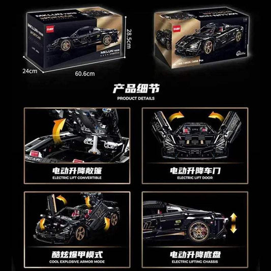 Premium MOC Sport Racing Car Model With Motor For Teens - ToylandEU