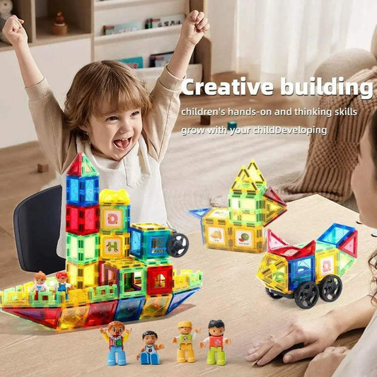 Premium Magnetic Blocks Set With Sheets Toyland EU - ToylandEU™