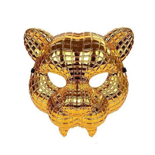 Premium Mask Golden Leopard For Halloween Masquerade - ToylandEU