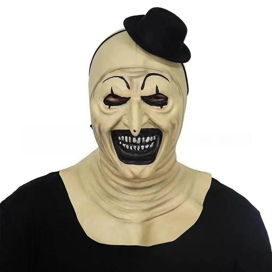 Premium Mask Terrifier Clown Latex With Hat For Halloween - ToylandEU