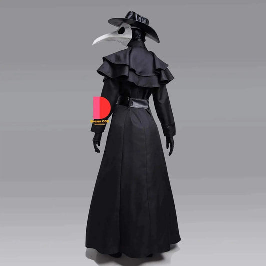 Premium Medieval Plague Doctor Costume Hooded Robe Unisex - ToylandEU