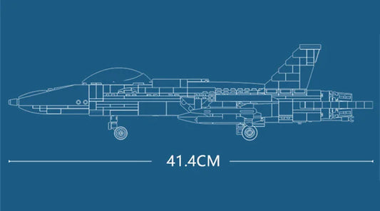 Premium Military Aviation Building Blocks F A 18E Super Hornet Lego Compatible For Aviation Enthusiasts - ToylandEU