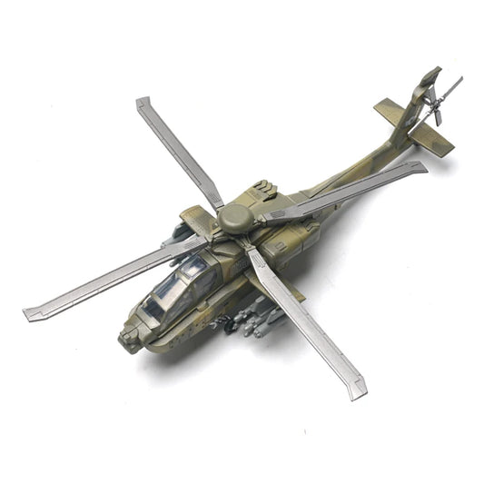 Premium Military Building Blocks Set 1 72 Scale AH 64 Apache Model Self Locking Bricks For Boys - ToylandEU