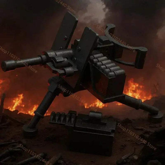 Premium Military Puzzle Building Toy DIY Machine Gun And Cannon Battle Set For Boys - ToylandEU