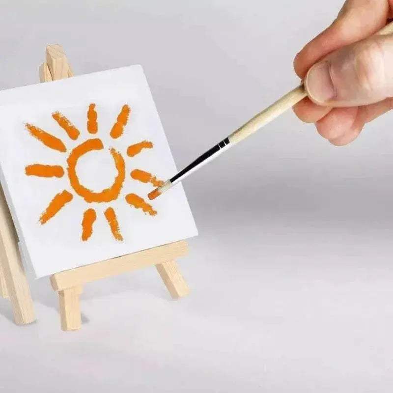 Premium Mini Easel and Canvas Set with 12 Pieces Ideal for Kids Art Projects and Crafting - ToylandEU