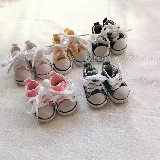 Premium Mini Plush Labubu Doll Accessories with Stylish Canvas and Leather Shoes for 20cm Kpop Idol Collectors - ToylandEU