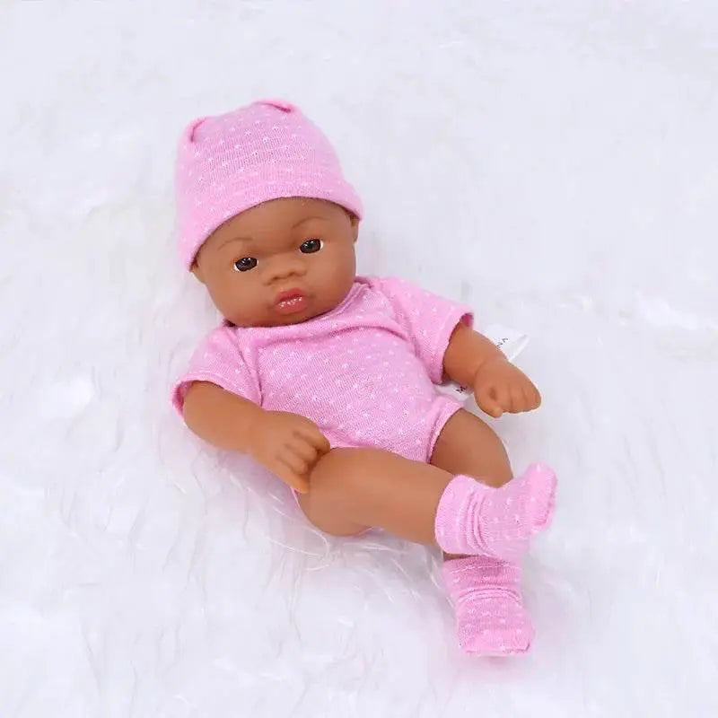 Premium Mini Reborn Doll Lifelike Brown Skin For Girls - ToylandEU