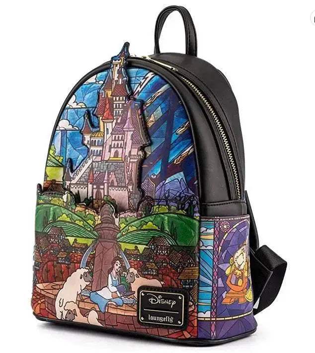 Premium PU Leather Backpack With Christmas Eve Horror Around The Strange City Night Sally For Girls - ToylandEU