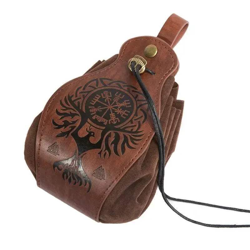 Premium PU Leather Dice Bag with Celtic Designs for Dungeons and Dragons Enthusiasts - ToylandEU