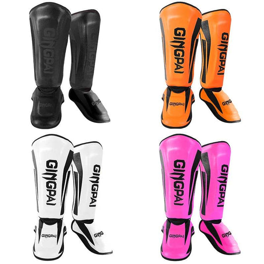 Premium PU Leather Shin Guards For Martial Arts Training - ToylandEU
