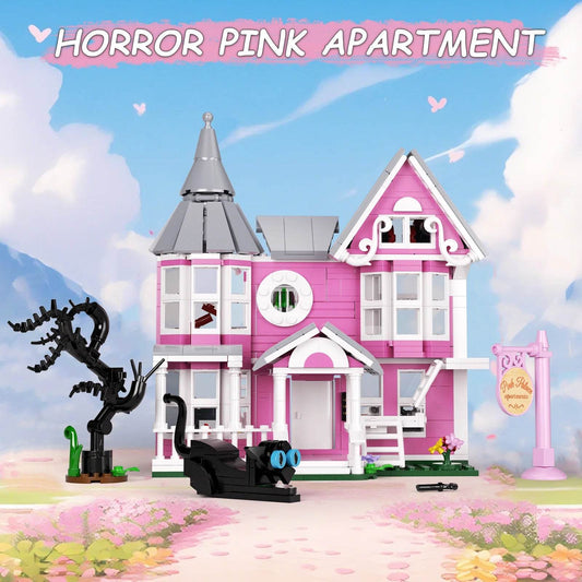 Premium Pink Palace Building Blocks Haunted House For Kids - ToylandEU