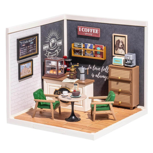 Premium Plastic Diy Miniature House Cafe Energy Store Kids - ToylandEU