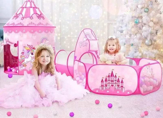 Durable Play Tent Foldable 3in1 Ball Pool Toyland EU - ToylandEU™