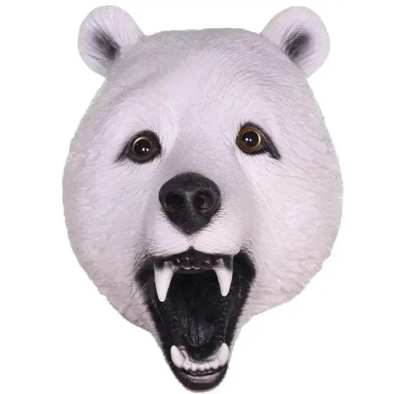 Premium Polar Bear Mask 2 Full Face Latex Toyland EU - ToylandEU™