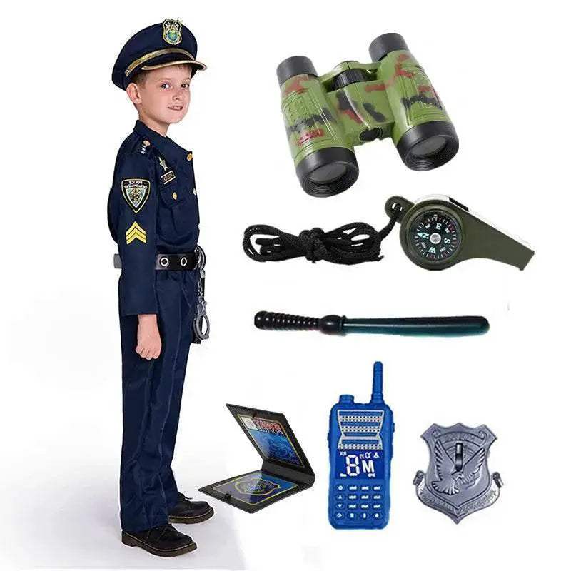 Premium Police Costume Kit Walkie Talkie Toyland EU - ToylandEU™