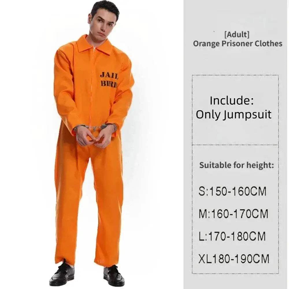 Premium Prisoner Costume Jumpsuit Adults Toyland EU - ToylandEU™