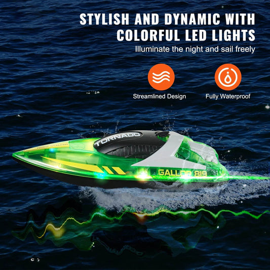 Premium RC Boat 2.4GHz 12kmh Waterproof For Boys 14+ - ToylandEU