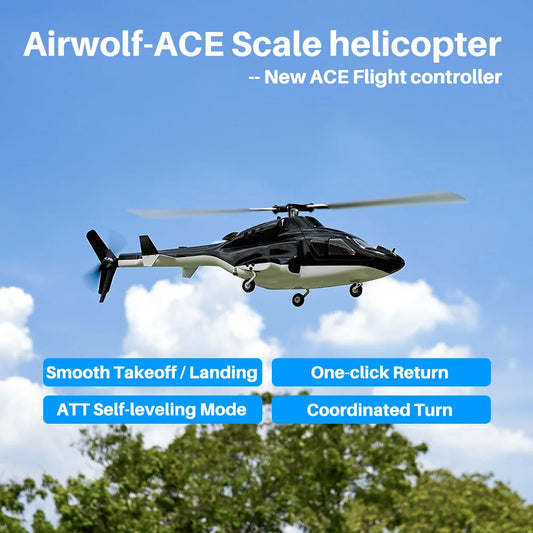Premium RC Helicopter GPS RTF Airwolf V3 Auto Aerobatic For Enthusiasts - ToylandEU