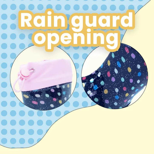 Premium Rain Boots Polka Dot Glitter Pink Cuff For Kids - ToylandEU