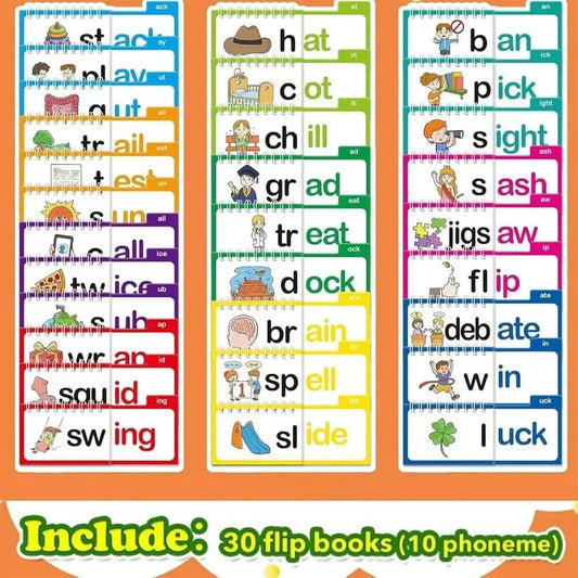 Premium Reading Flip Book 30 Word Set Primary Students - ToylandEU