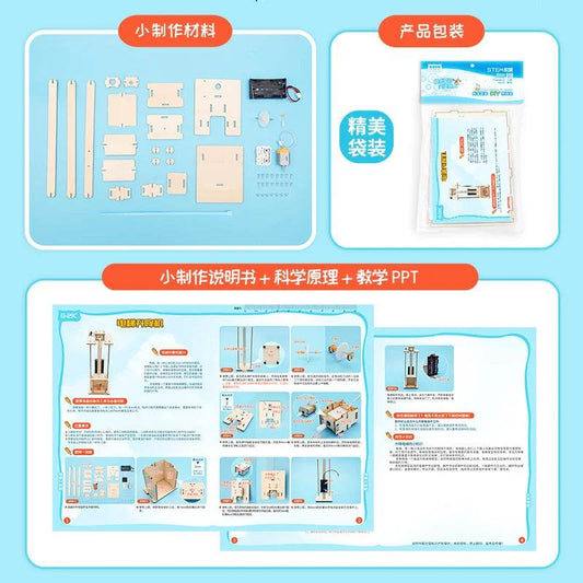 Premium STEM Kit DIY Elevator Lift Set For School Children - ToylandEU