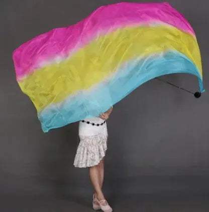 Premium Silk Veil For Belly Dance Performance Stage Props - ToylandEU