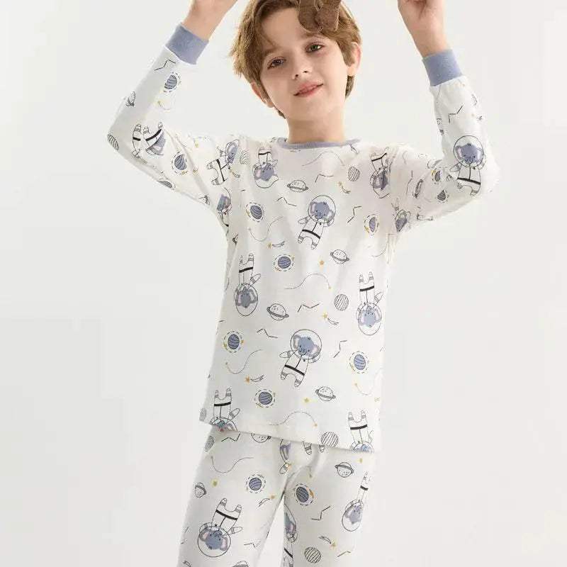 Premium Soft Cotton Sleepwear Pajama Sets For Kids Unisex Long Sleeve Autumn Comfort Ages 2 To 14 - ToylandEU