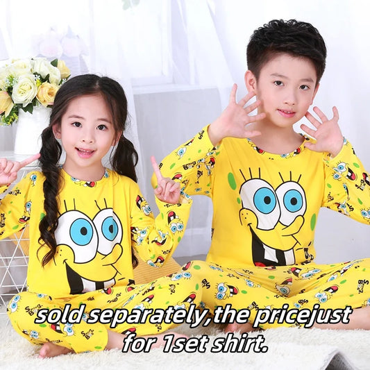 Premium Soft Cozy Pajama Sets Cartoon Print Two Piece Sleepwear Ages Four To Six Unisex - ToylandEU