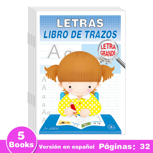 Premium Spanish Letter Tracing Books Five Book Set For Kids - ToylandEU