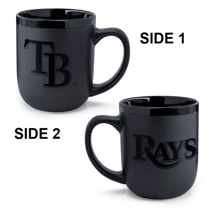 Premium Tampa Bay Rays 17oz Matte Black Ceramic Coffee Mug - ToylandEU™