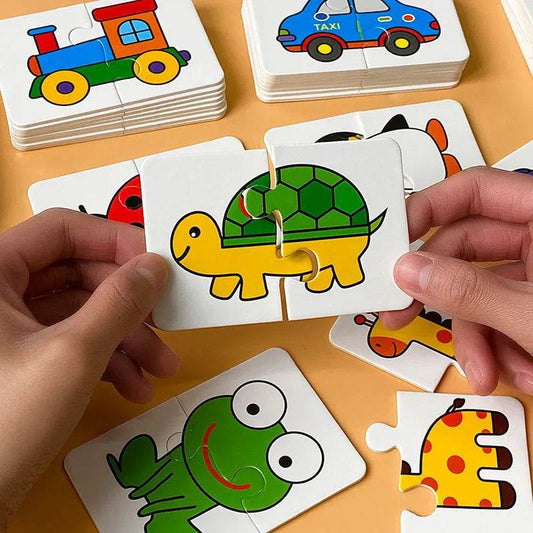 Premium Toddler Educational Jigsaw Puzzle with Colorful Animal Design for Cognitive Development and Matching Skills - ToylandEU