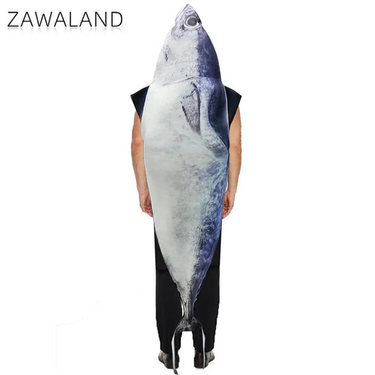 Premium Unisex Cosplay Fish Costume Jumpsuit For Adults - ToylandEU