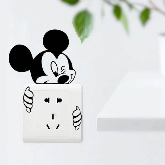 Premium Wall Decals Mickey Minnie Cartoon Removable Bedroom - ToylandEU