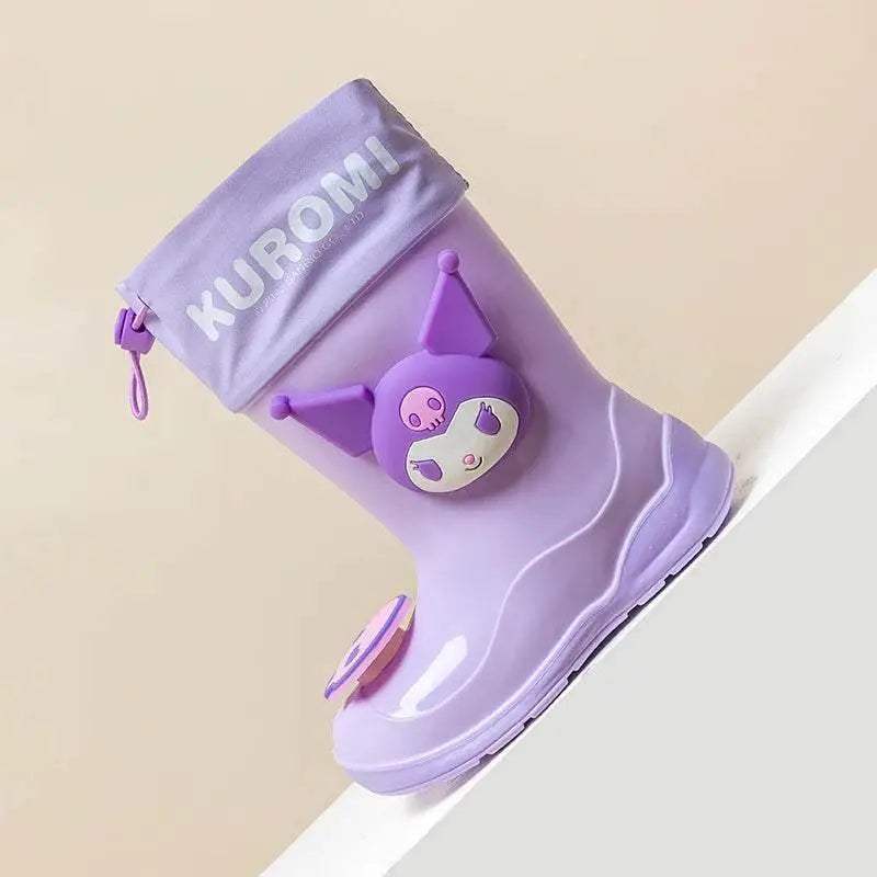 Premium Waterproof Rain Boots Cartoon Kuromi For Kids - ToylandEU