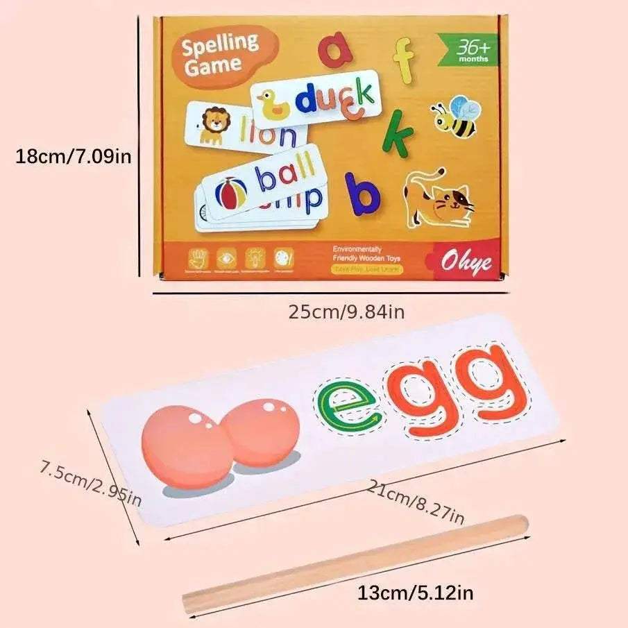 Premium Wooden Alphabet Toys 52 Pieces With Cards For Kids - ToylandEU