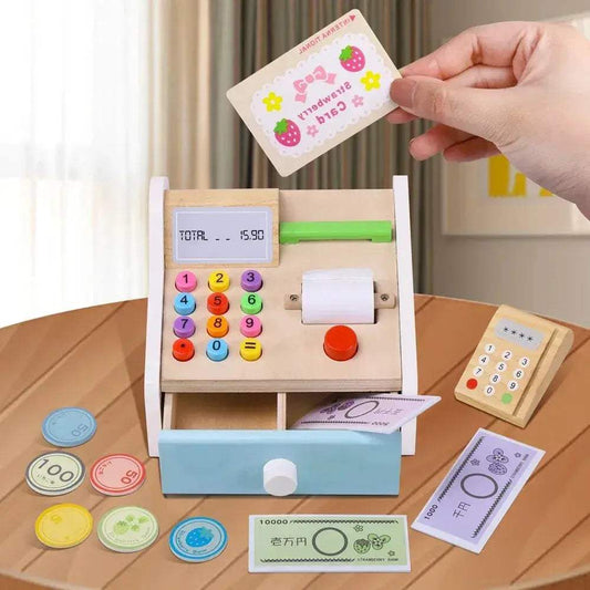 Premium Wooden Cash Register Toy 3To6 Toyland EU - ToylandEU™