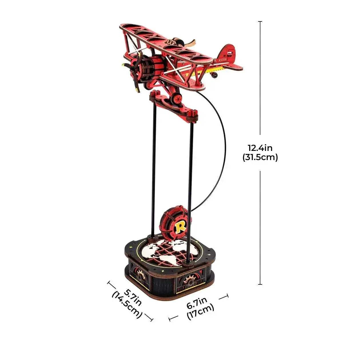 Premium Wooden Model Building Kit with Gravity Swing Feature for Teens and Adults - ToylandEU