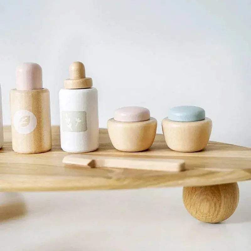 Premium Wooden Pretend Play Makeup Set with Realistic Facial Masks for Creative Girls Aged 3 to 12 - ToylandEU