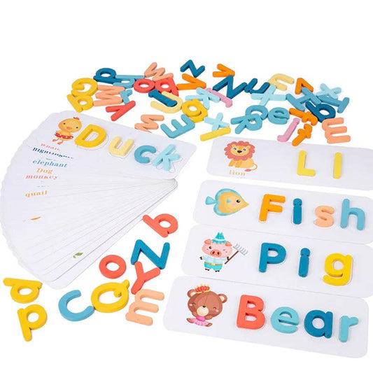 Premium Wooden Spelling Game Montessori Letters For Kids - ToylandEU