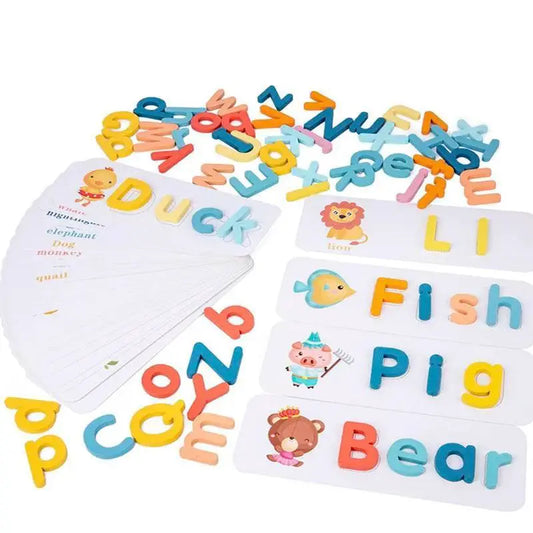 Premium Wooden Spelling Game Montessori Letters For Kids - ToylandEU