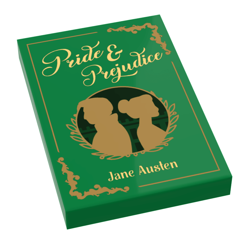 Pride And Prejudice Lego Tile Artwork 2x2 Custom